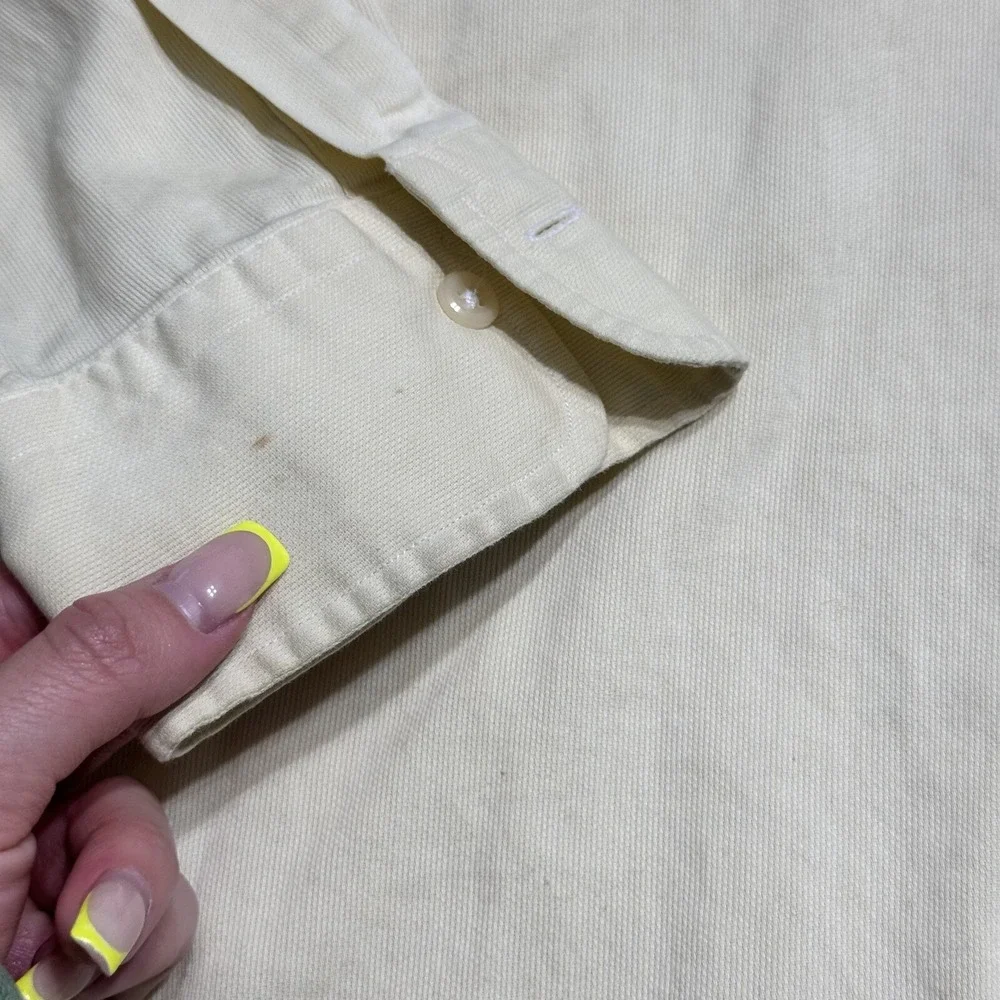 Polo Ralph Lauren Men's Andrew Shirt Pastel Yellow Cotton Button Up Size 16-34